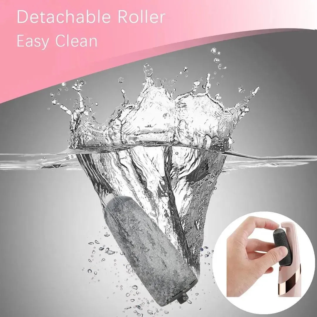 2-in-1 Electric Foot Callus Remover – Smooth & Soft Feet Pedicure Tool