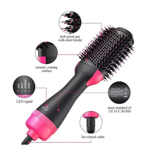 4-in-1 Hair Dryer Brush | Volumizer straightener 1000W
