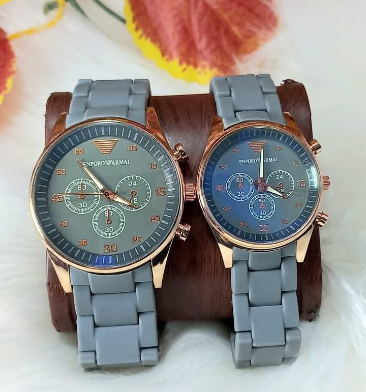 Luxury Stainless Steel Couple Watches – Elegant Matching His & Her Watch Set
