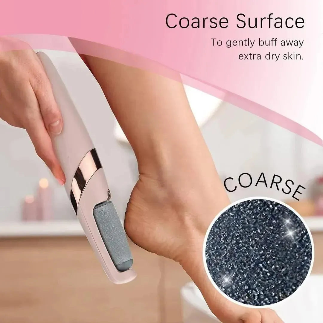 2-in-1 Electric Foot Callus Remover – Smooth & Soft Feet Pedicure Tool