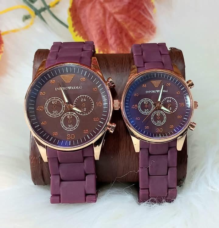 Luxury Stainless Steel Couple Watches – Elegant Matching His & Her Watch Set