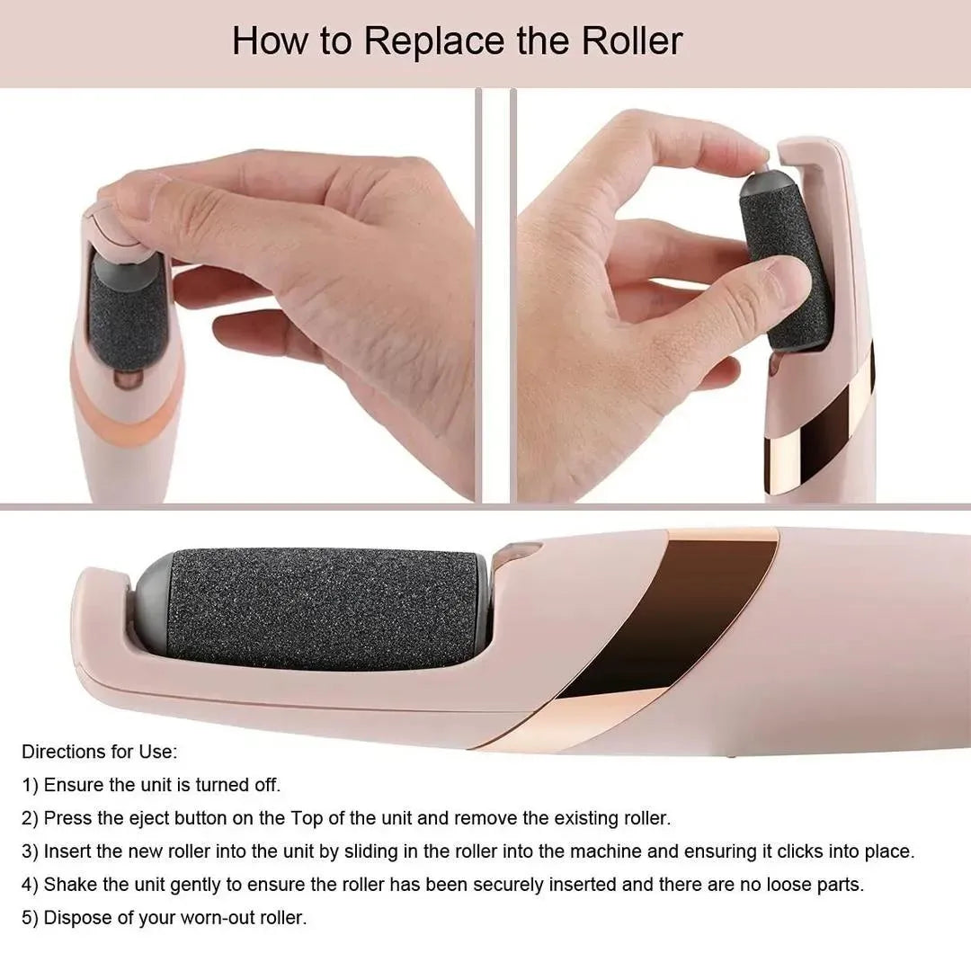 2-in-1 Electric Foot Callus Remover – Smooth & Soft Feet Pedicure Tool